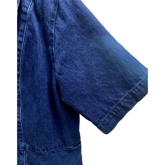 Ilana Kohn | Indigo Denim Cropped Jacket/Top π β Size L - Picture 6 of 12